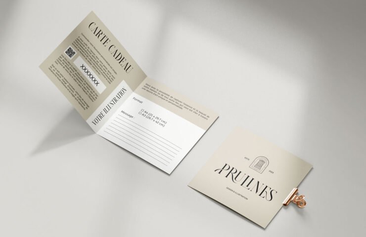 Carte cadeau illustration personnalisée