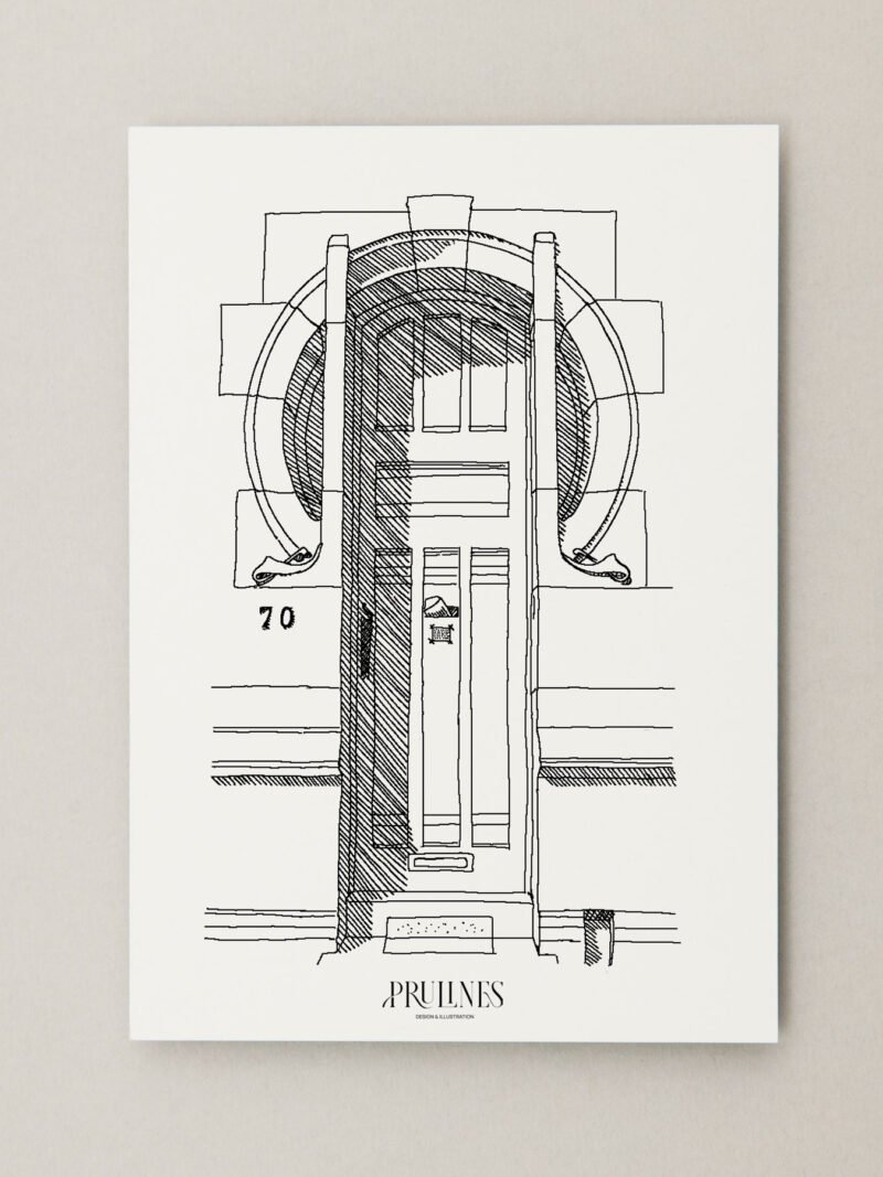 Carte Postale - Art nouveau - Porte verticale 2