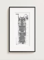 Illustration Architecture Art nouveau - Luther - 40x70 cm