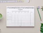 Bloc-Note "Calendrier Mensuel" - Format A4