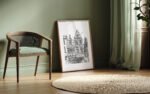 Illustration Architecture flamande – Veerle 13 – 50x70 cm