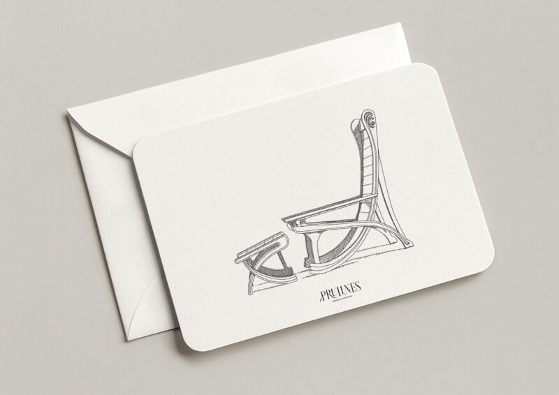 Carte Postale – Fauteuil Art Nouveau – Design par Eugène Gaillard