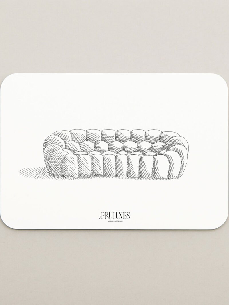 Carte Postale – Canapé Bubble – Design iconique par Sacha Lakic