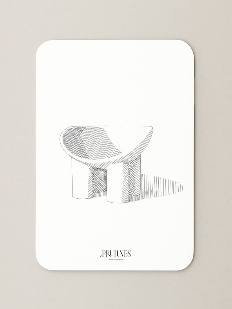 Carte Postale – Fauteuil Roly Poly – Design iconique par Driade