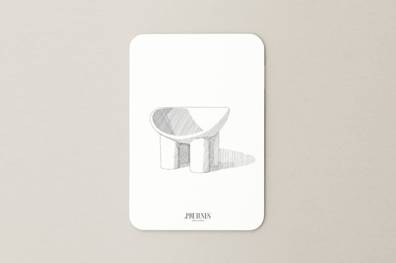 Carte Postale – Fauteuil Roly Poly – Design iconique par Driade