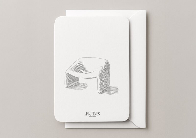 Carte Postale – Groovy Chair – Design iconique par Pierre Paulin