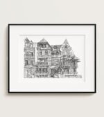 Illustration Architecture Belle Epoque - La Fée des mers - 50x70cm