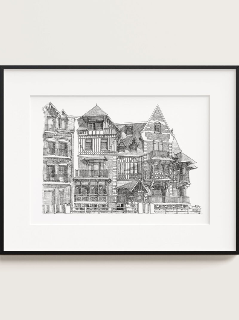 Illustration Architecture Belle Epoque - La Fée des mers - 50x70cm