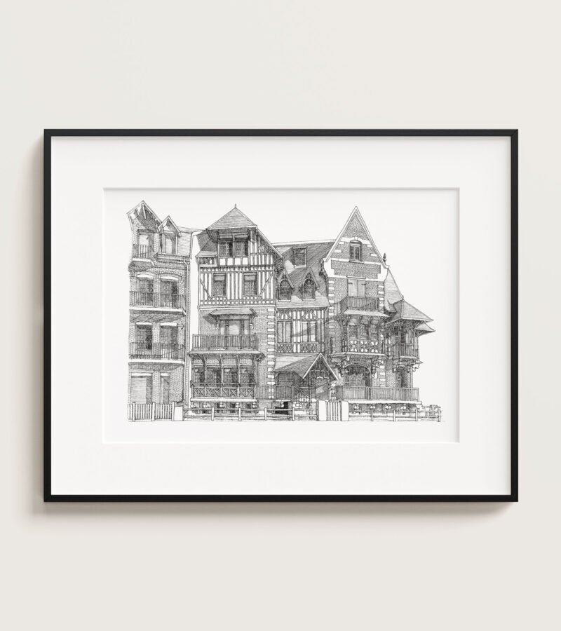 Illustration Architecture Belle Epoque - La Fée des mers - 50x70cm