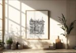 Illustration Architecture Belle Epoque - Le Crépuscule - 70x100 cm