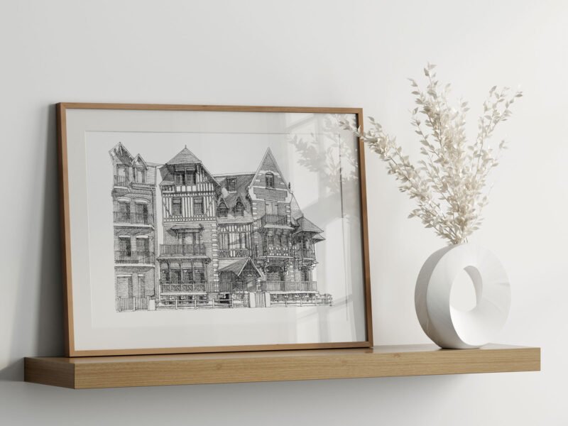 Illustration Architecture Belle Epoque - La Fée des mers - 50x70cm
