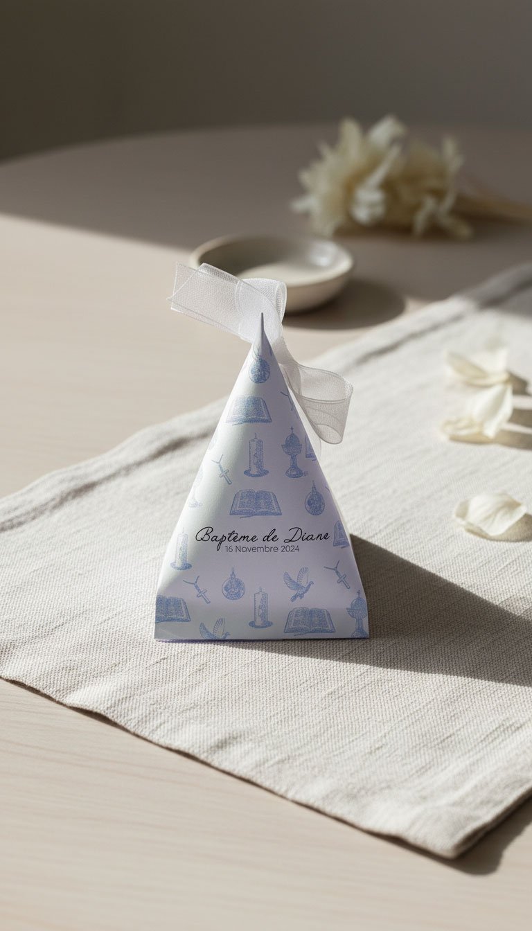 Ballotin de dragées personnalisé