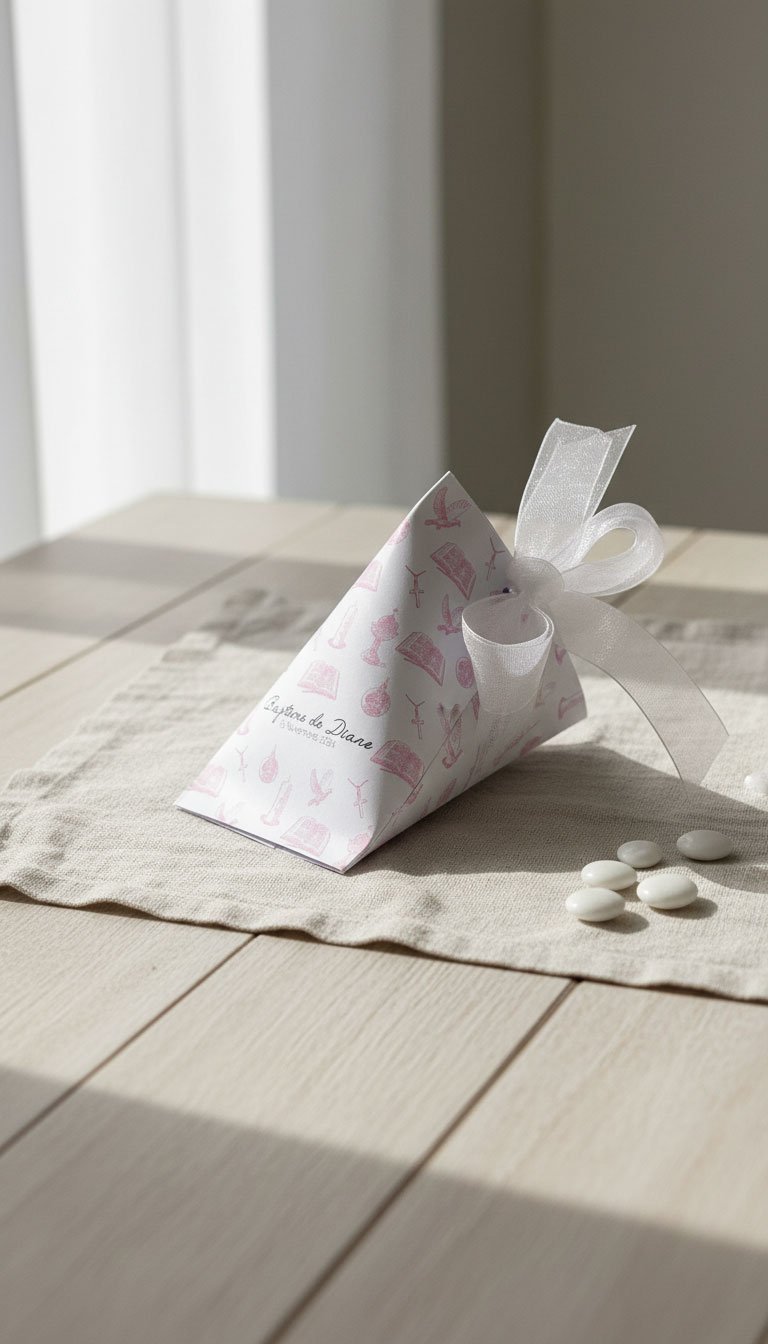 Ballotin de dragées personnalisé