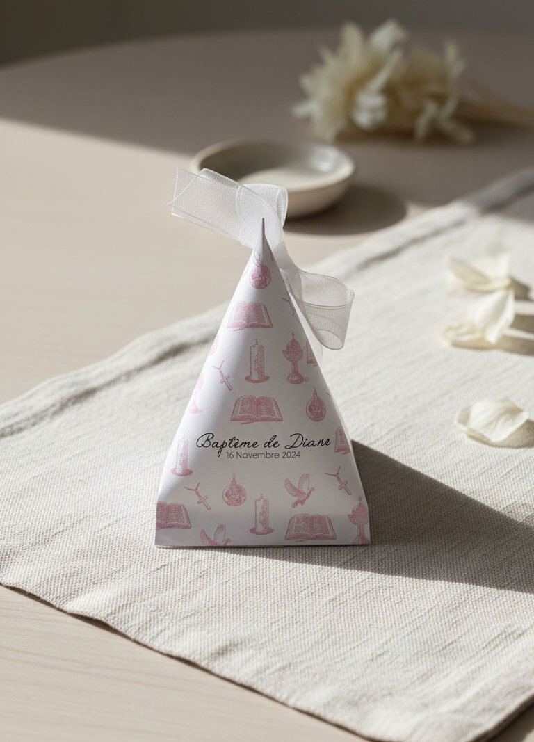 Ballotin de dragées personnalisé