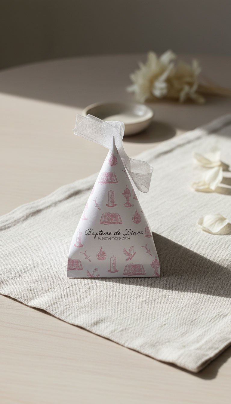 Ballotin de dragées personnalisé