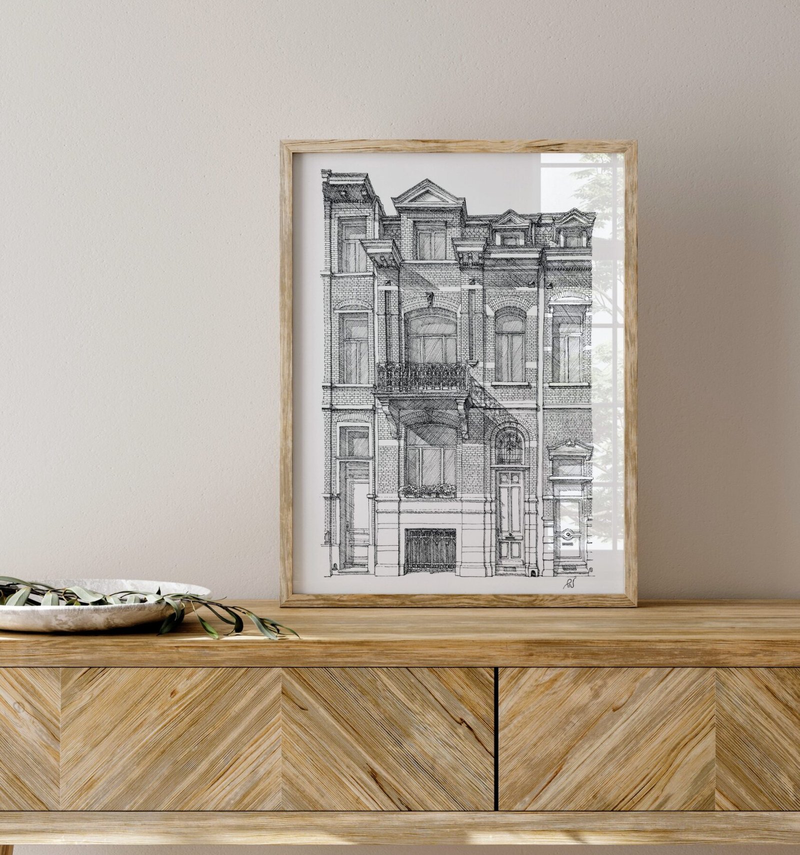 Illustration personnalisée de maison